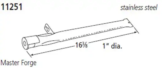 11251 stainless steel 6 163/8" dia. Master Forge