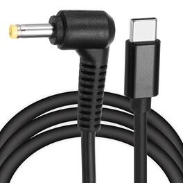 Unique Bargains - 5FT USB C to DC 4x1.7mm PD Charging Cable, 20V/3A 60W, for Router, Camera, TV Box, Desk Lamp - Black