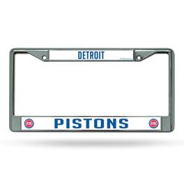 Rico Industries - Detroit NBA Pistons Chrome Metal License Plate Frame - Multi