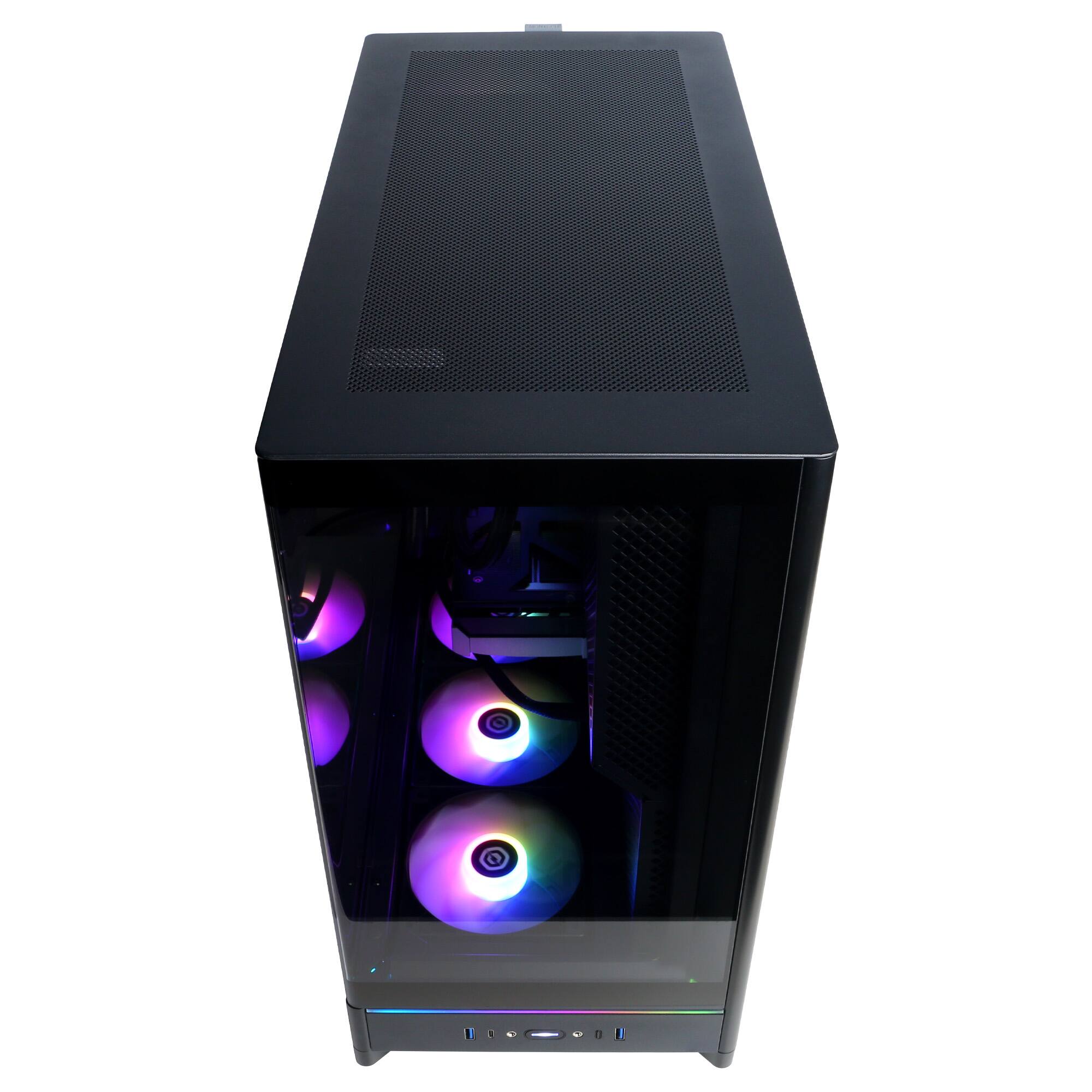 Alt View 12. CyberPowerPC - Gaming Desktop - Intel Core Ultra 7 265F - NVIDIA GeForce RTX 5070 12GB - 16GB DDR5 - 1TB PCIe 4.0 SSD Storage - Black.