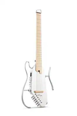 Donner music - Donner HUSH™ I PRO Acoustic-Electric Travel Guitar Kit with Sound Effects - White