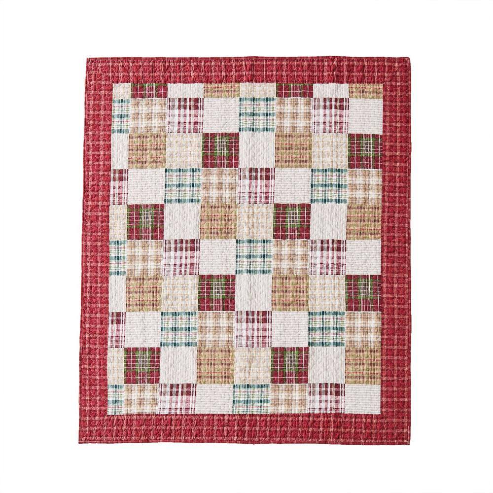 Alt View 1. Greenland Home Fashions - Greenland Home Fashion Oxford Ultra Soft High-Quality Throw Blanket Standard Red - Red.