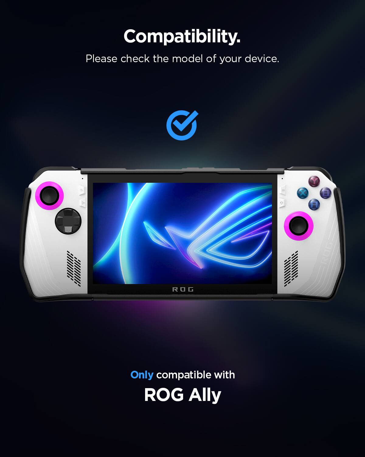 Compatibility.  
Please check the model of your device.  
Only compatible with ROG Ally