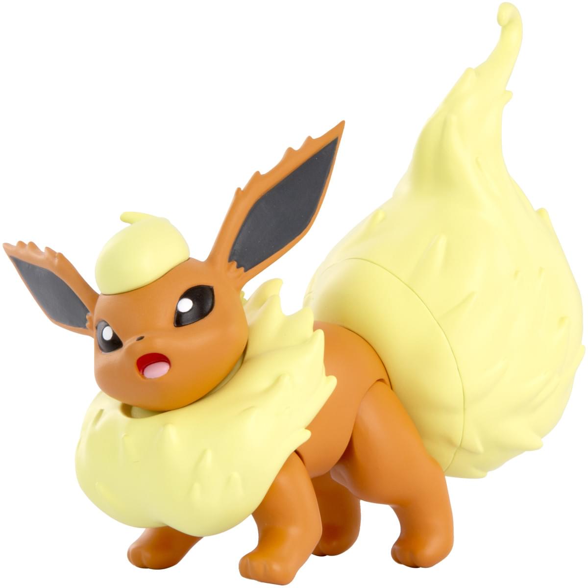 Front. Pokémon - Pokemon Articulated 3 Inch Battle Figure | Flareon - Red.