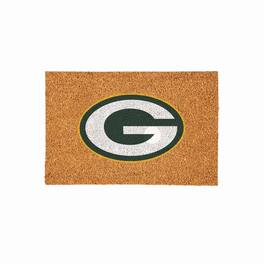 Evergreen Enterprises - Green Bay Packers 24" x 36" Outdoor Team Logo Coir Mat - Brown