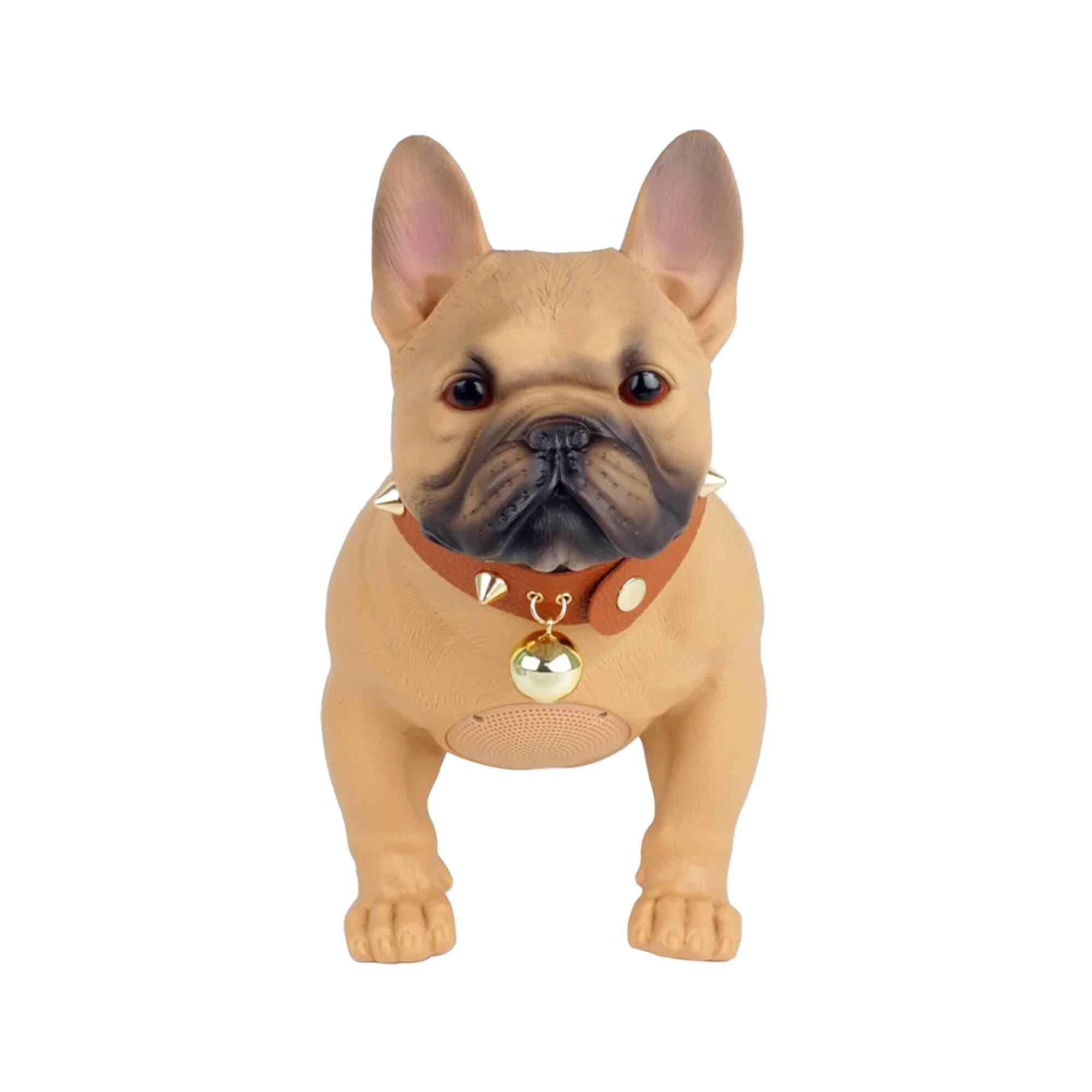 Alt View 1. Max Power - Max Power Bulldog Style Rechargeable Bluetooth Speaker with FM Radio, Brown.