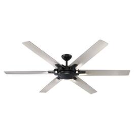 Parrot Uncle - 70 in. Indoor 6-Speed DC Reversible Motor Ceiling Fan with Light and Remote - Black
