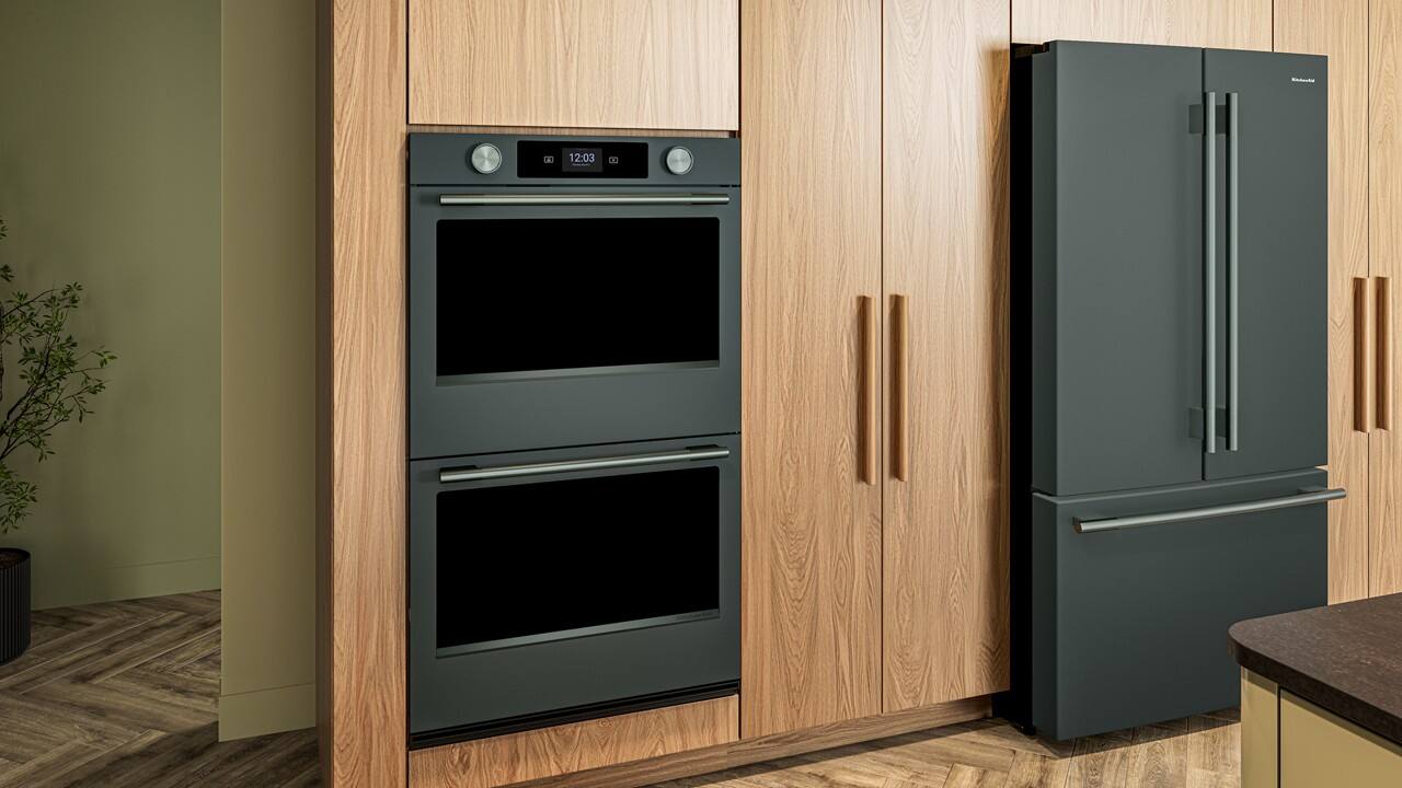 Alt View 12. KitchenAid - 30" Smart Built-In Double Electric Wall Oven with Intelligent Cooking Camera - Juniper.