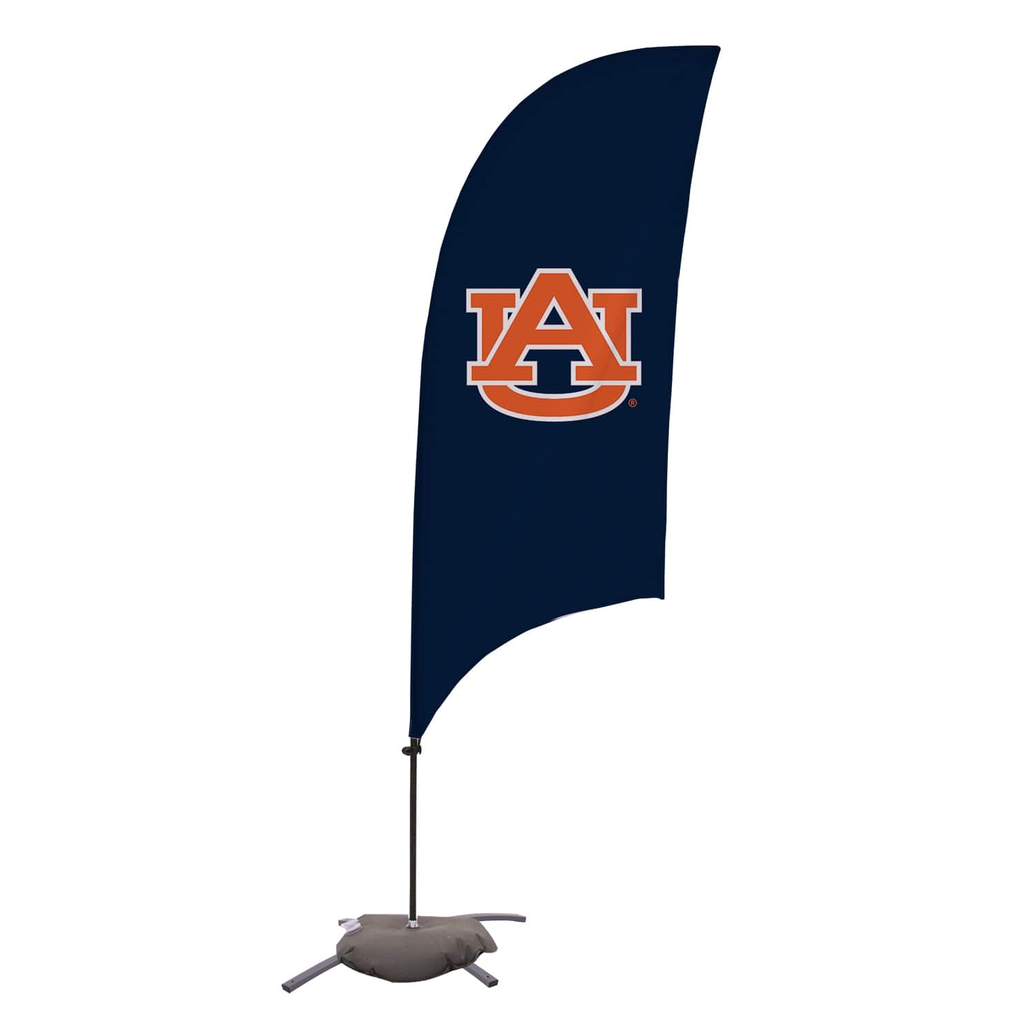 Victory Corps - Auburn Tigers 7.5' Logo Razor Feather Flag with Base - Navy