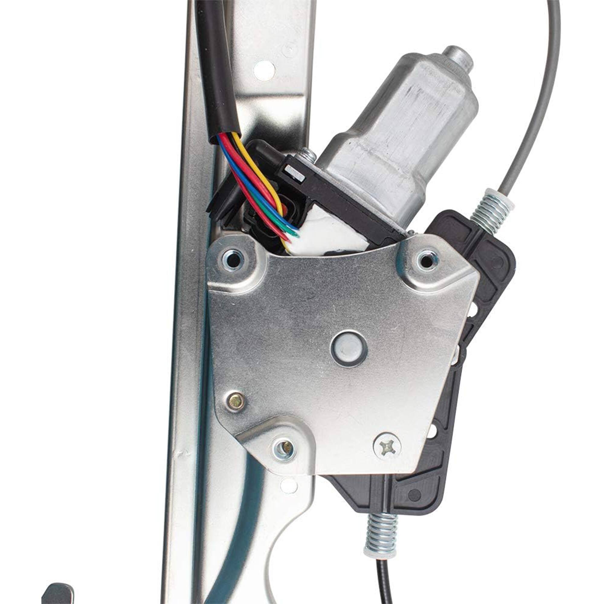 Alt View 5. Brock - Brock Replacement Passengers Front Power Window Lift Regulator with Motor, Left - Silver.