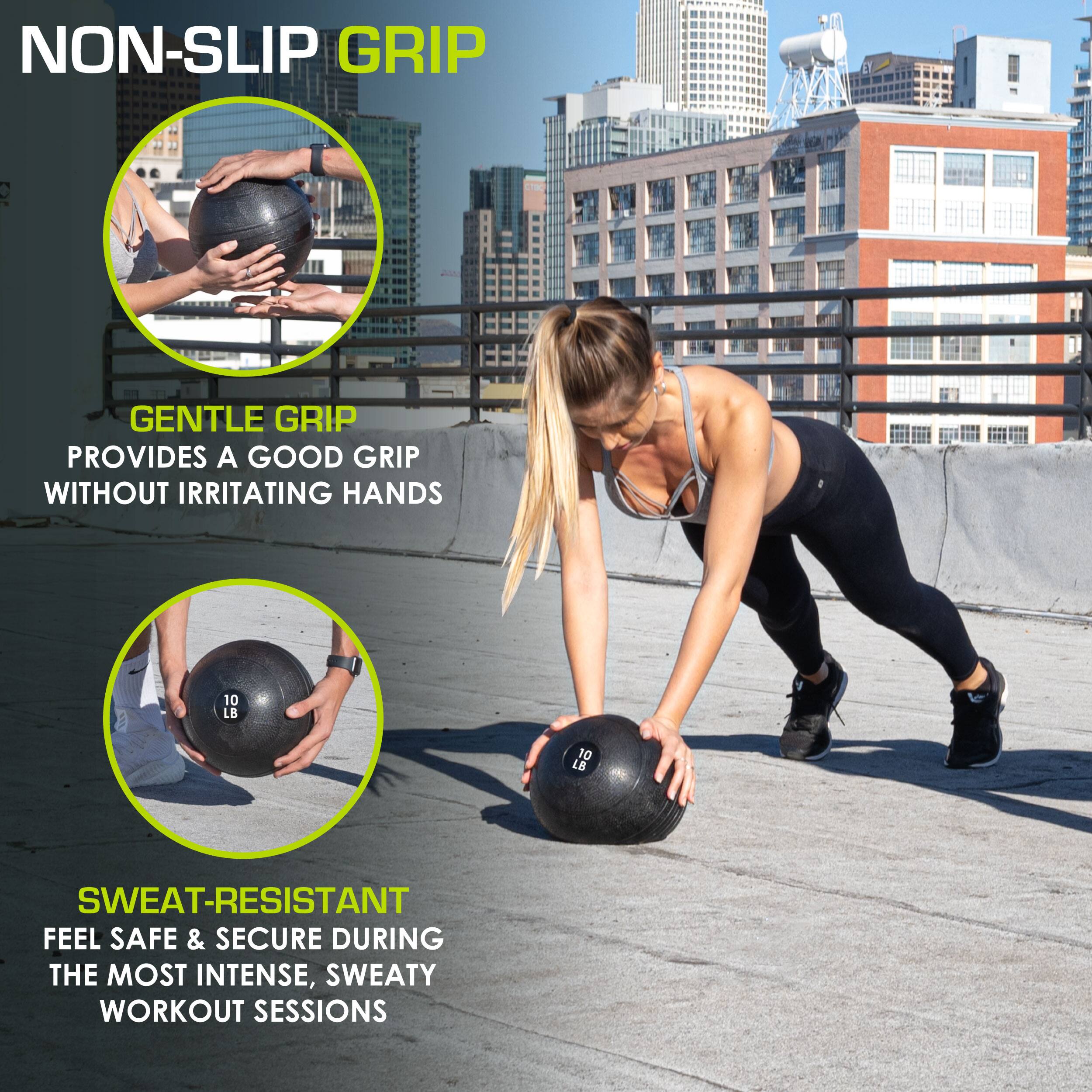 NON-SLIP GRIP, GENTLE GRIP PROVIDES A GOOD GRIP WITHOUT IRRITATING HANDS, SWEAT-RESISTANT, FEEL SAFE & SECURE DURING THE MOST INTENSE, SWEATY WORKOUT SESSIONS