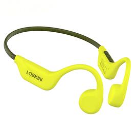 Loheer - X25 Bone Conduction Headphones, Open-Ear Bluetooth 6.0 Sport Headset, IPX5 Water Resistant, Yellow