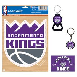 WinCraft - Sacramento Kings 4-Pack Key Rings and Magnets Set - Multicolor
