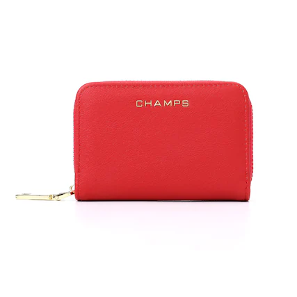 Front. Champs - Iconic Collection Palm Wallet - Red.