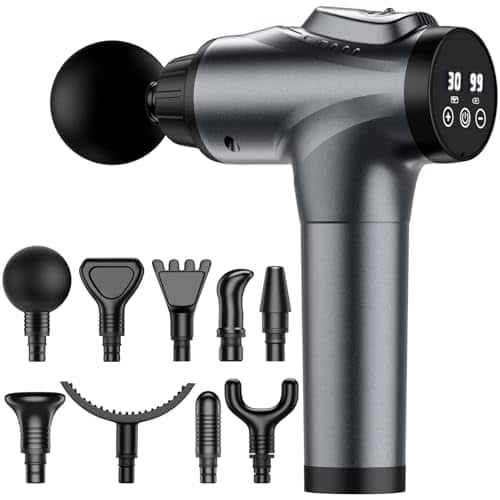 DORLUKFU - Massage Gun, Muscle Massage Gun for Athletes Handheld Electric Deep Tissue Back Massager, Percussion Massage Device for