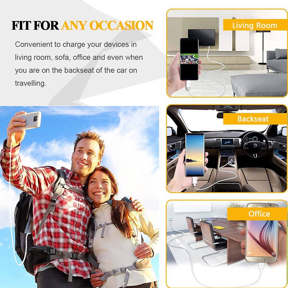 FIT FOR ANY OCCASION

Convenient to charge your devices in living room, sofa, office and even when you are on the backseat of the car on travelling.

Living Room

Backseat

Office