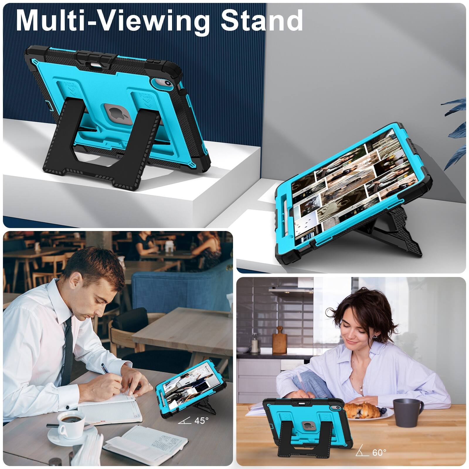 Multi-Viewing Stand

Push

A 45°

60°