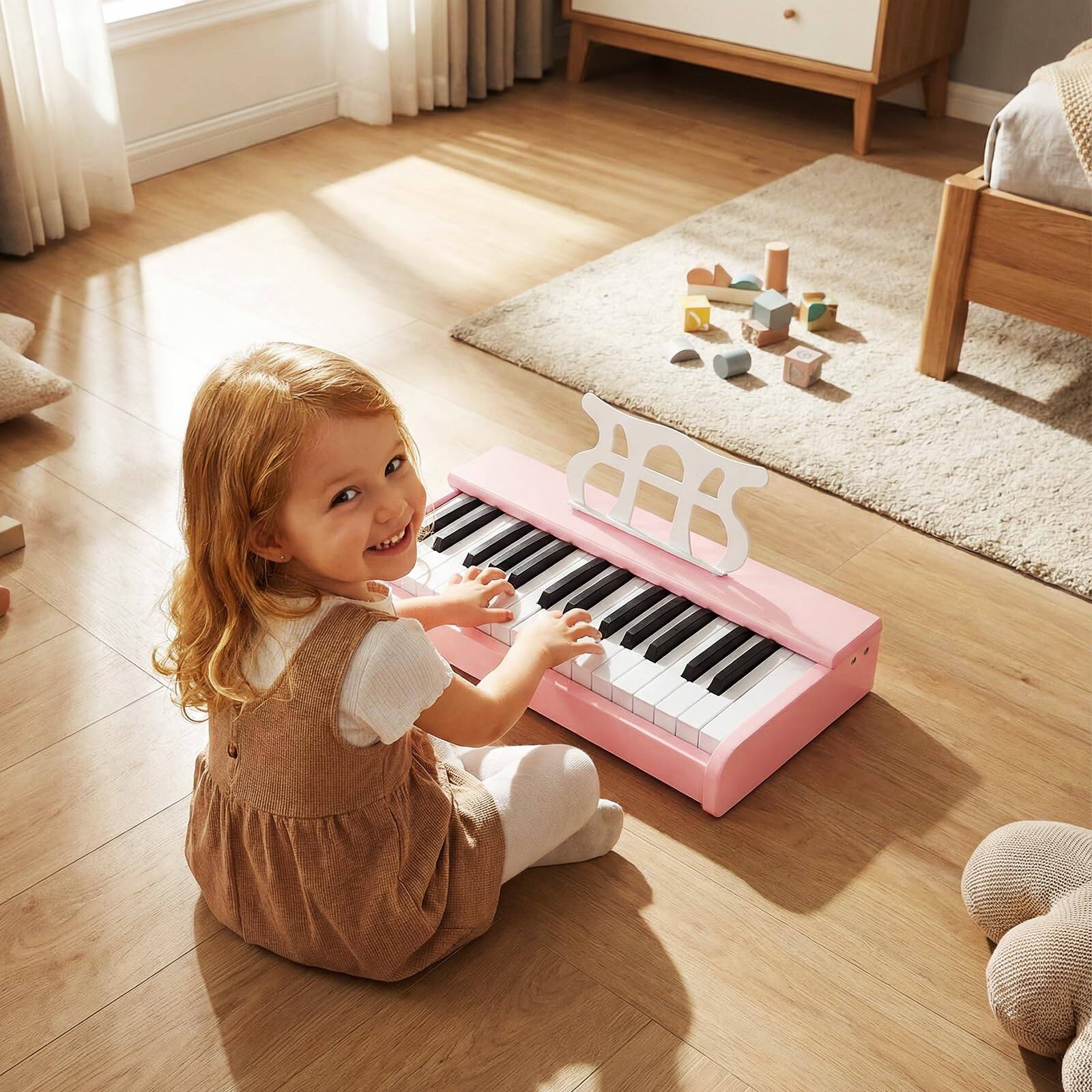 Alt View 8. Ecooso - 30-Key Kids Keyboard Piano with Music Stand, Beginner Digital Piano for Ages 3+.