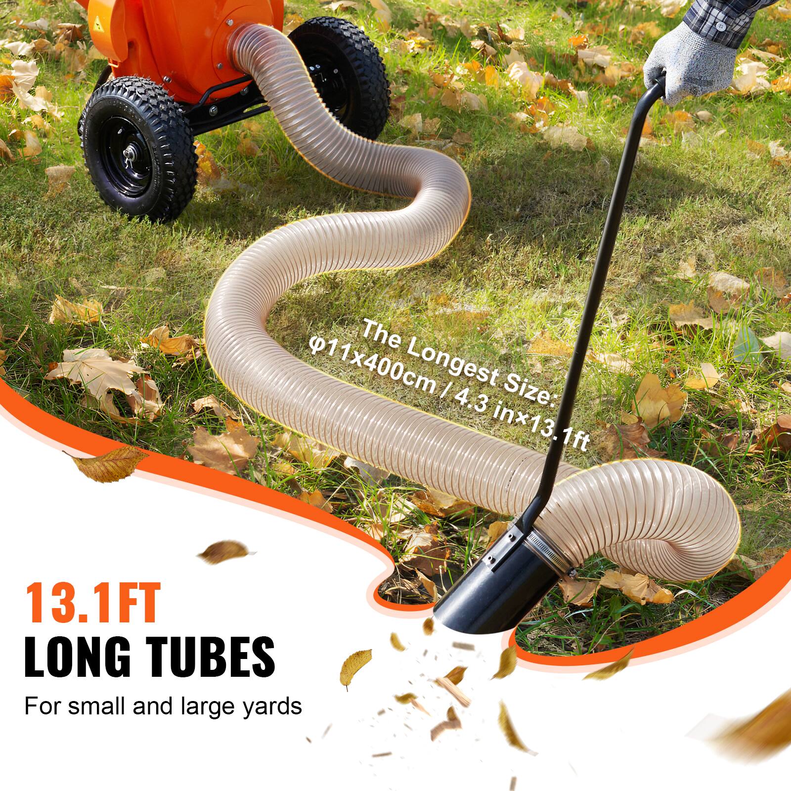 The 11x400cm Longest Size: 4.3 inx13.1ft 13.1FT LONG TUBES For small and large yards IN