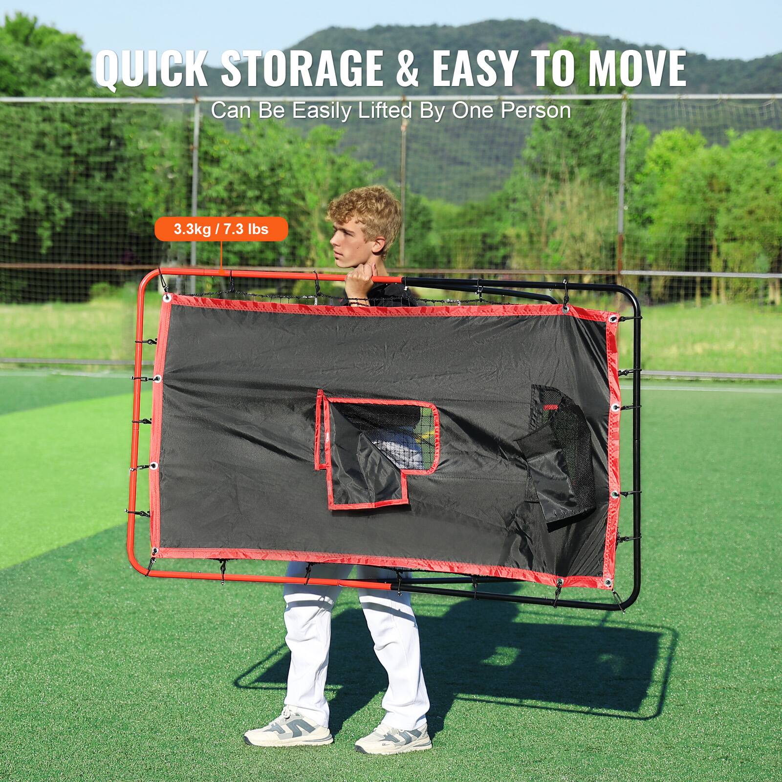 QUICK STORAGE & EASY TO MOVE  
Can Be Easily Lifted By One Person  

3.3kg / 7.3 lbs