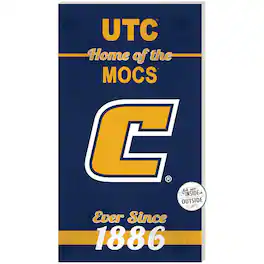 Jardine - Tennessee Chattanooga Mocs 11" x 20" Indoor/Outdoor Home Of The Sign - Navy