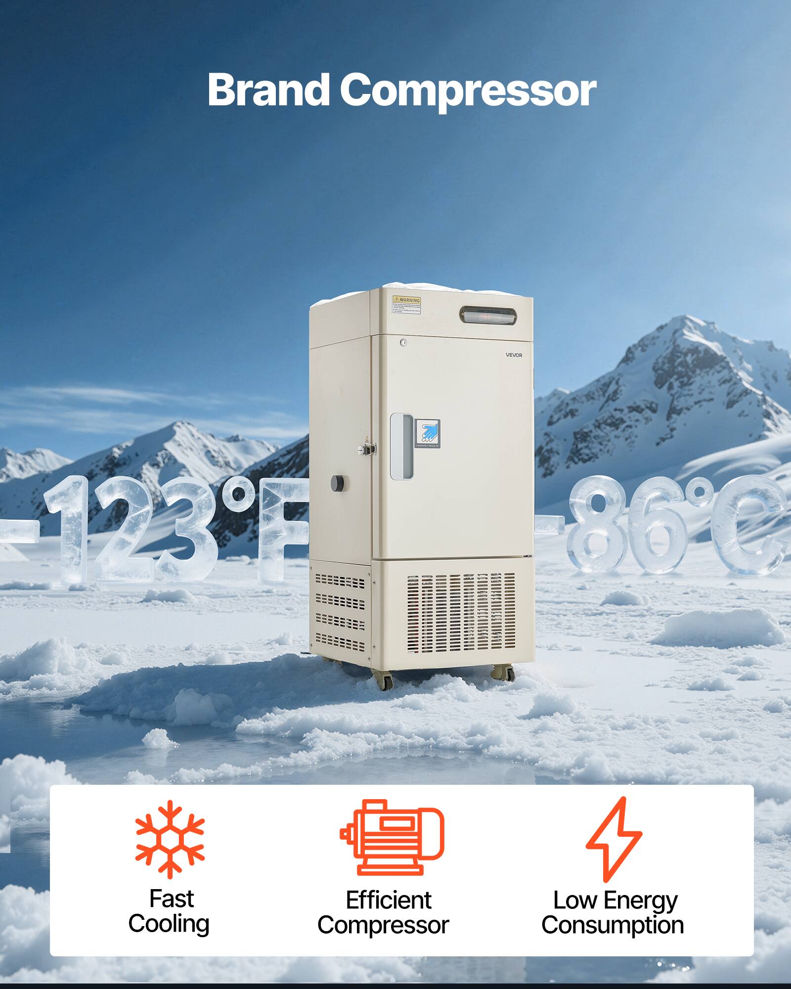 Brand Compressor

VEVOR
423F
86C
Fast Cooling
Efficient Compressor
Low Energy Consumption