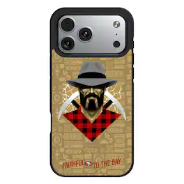 Keyscaper - NFL - San Francisco 49ers Bump Case with 8.2ft Drop Protection - 15 Pro Max - Black