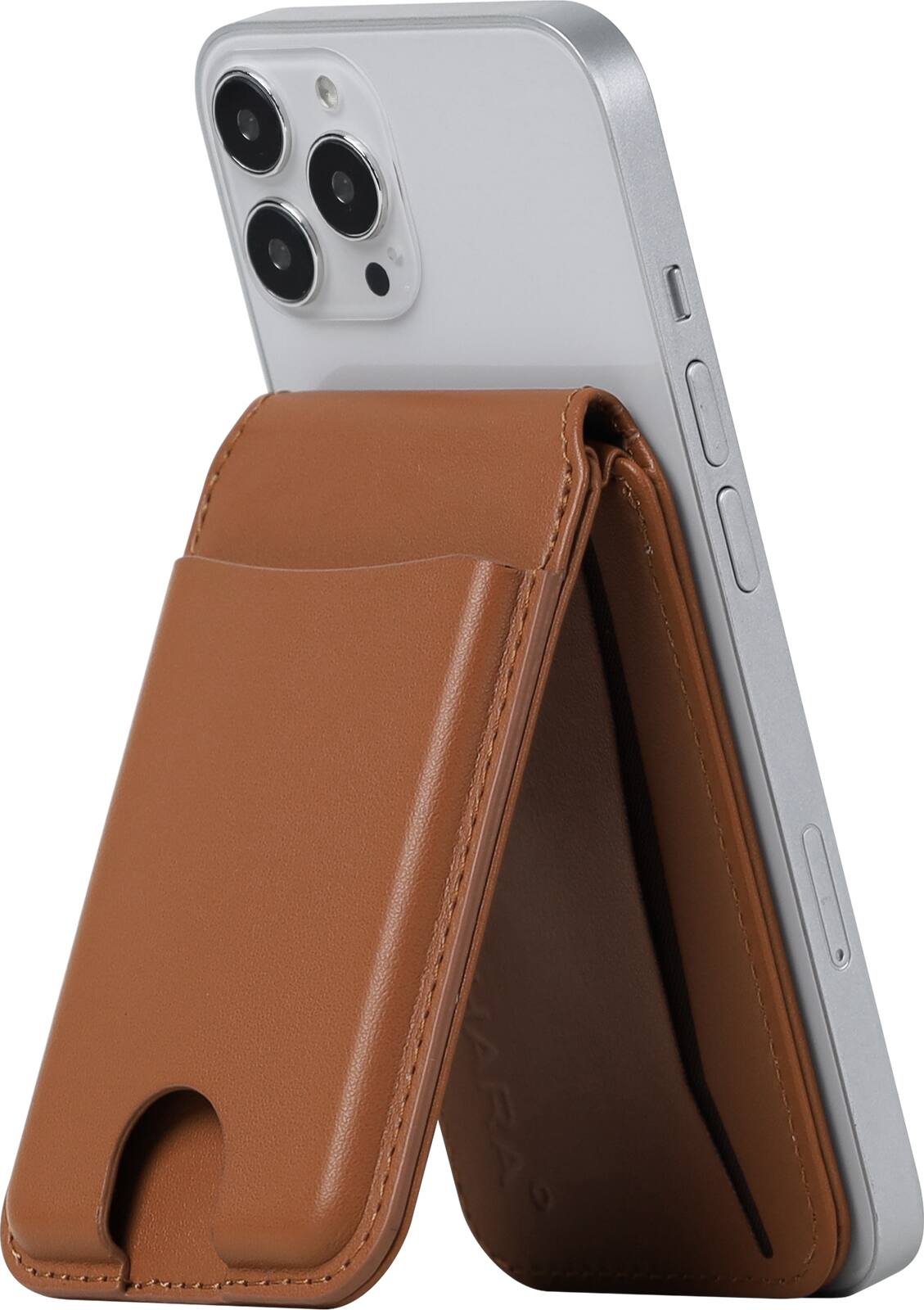 Alt View 14. SaharaCase - Venture Series Wallet with MagSafe for Apple iPhone - Brown.