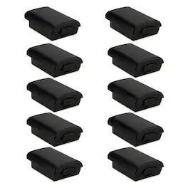 Stock Preferred - Battery Pack Cover Shell Case Kit for Xbox 360 Wireless Controller-10Pcs - Black