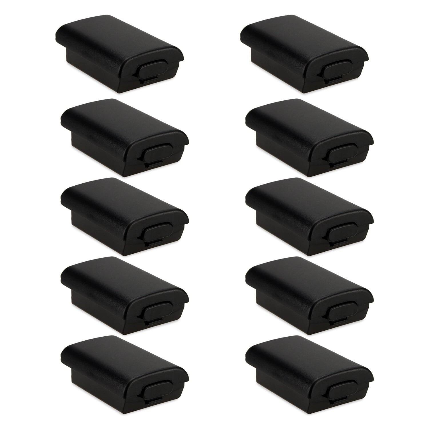 Stock Preferred - Battery Pack Cover Shell Case Kit for Xbox 360 Wireless Controller-10Pcs - Black