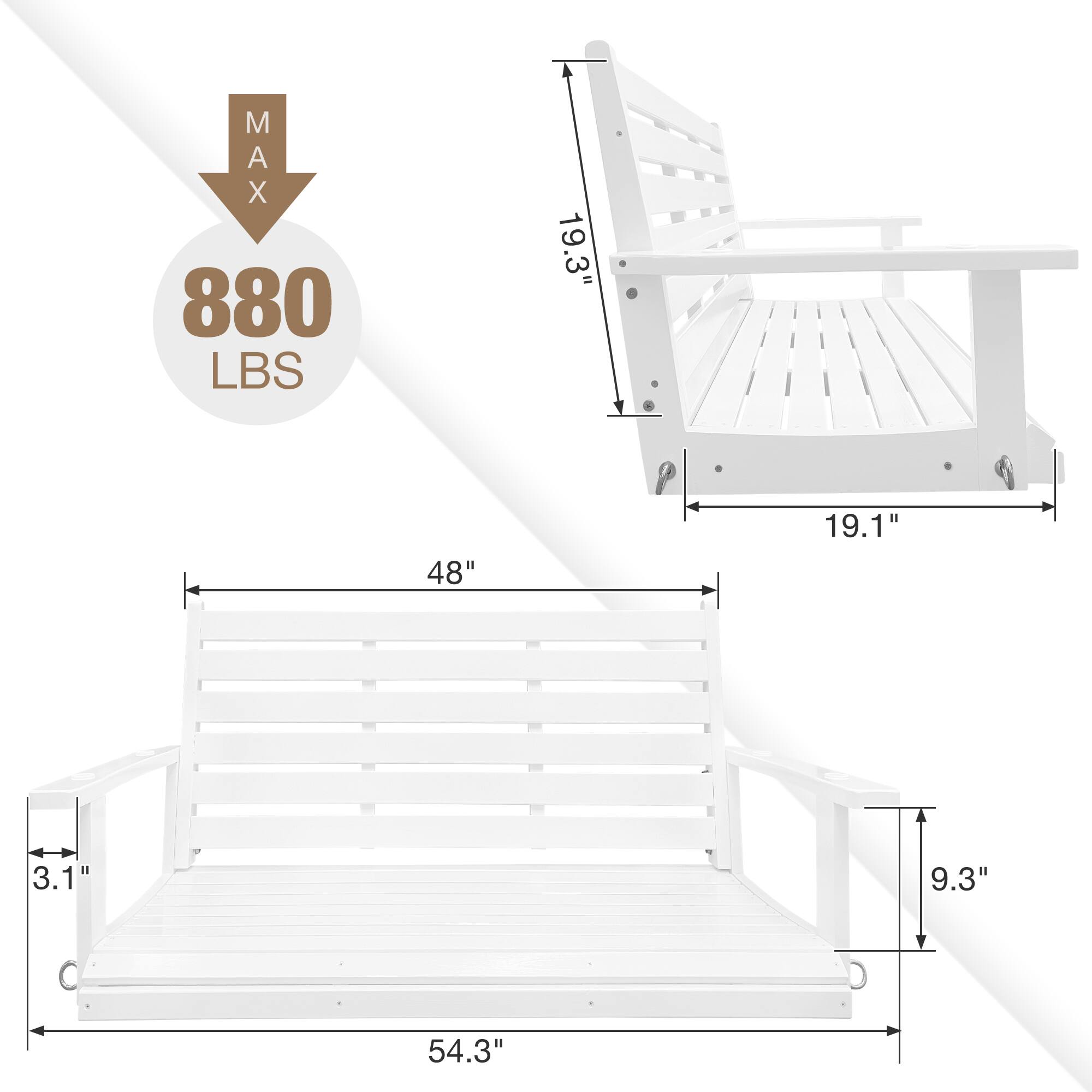 M AX 880 LBS 19.3" 48" 19.1" 3.1" 9.3" C 54.3"