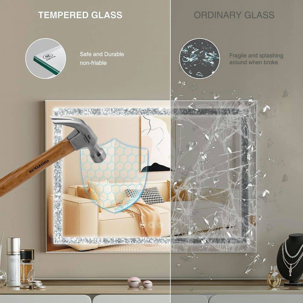 TEMPERED GLASS  
Safe and Durable non-friable  

ORDINARY GLASS  
Fragile and splashing around when broke
