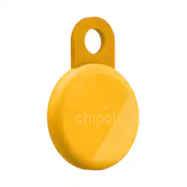 Chipolo - LOOP - Rechargeable Bluetooth Tracker for Keys & Bags, Out of Range Alerts, Apple Find My & Android Find Hub Compatible - Honey