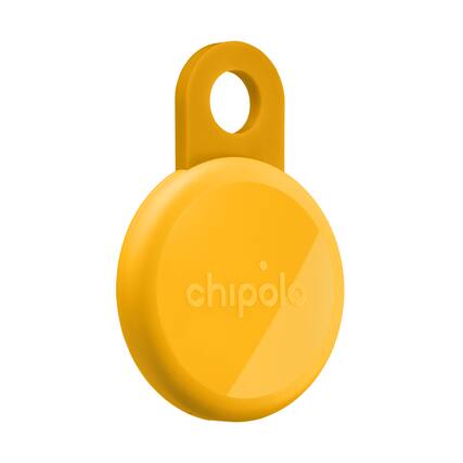 Front. Chipolo - LOOP - Rechargeable Bluetooth Tracker for Keys & Bags, Out of Range Alerts, Apple Find My & Android Find Hub Compatible - Honey.