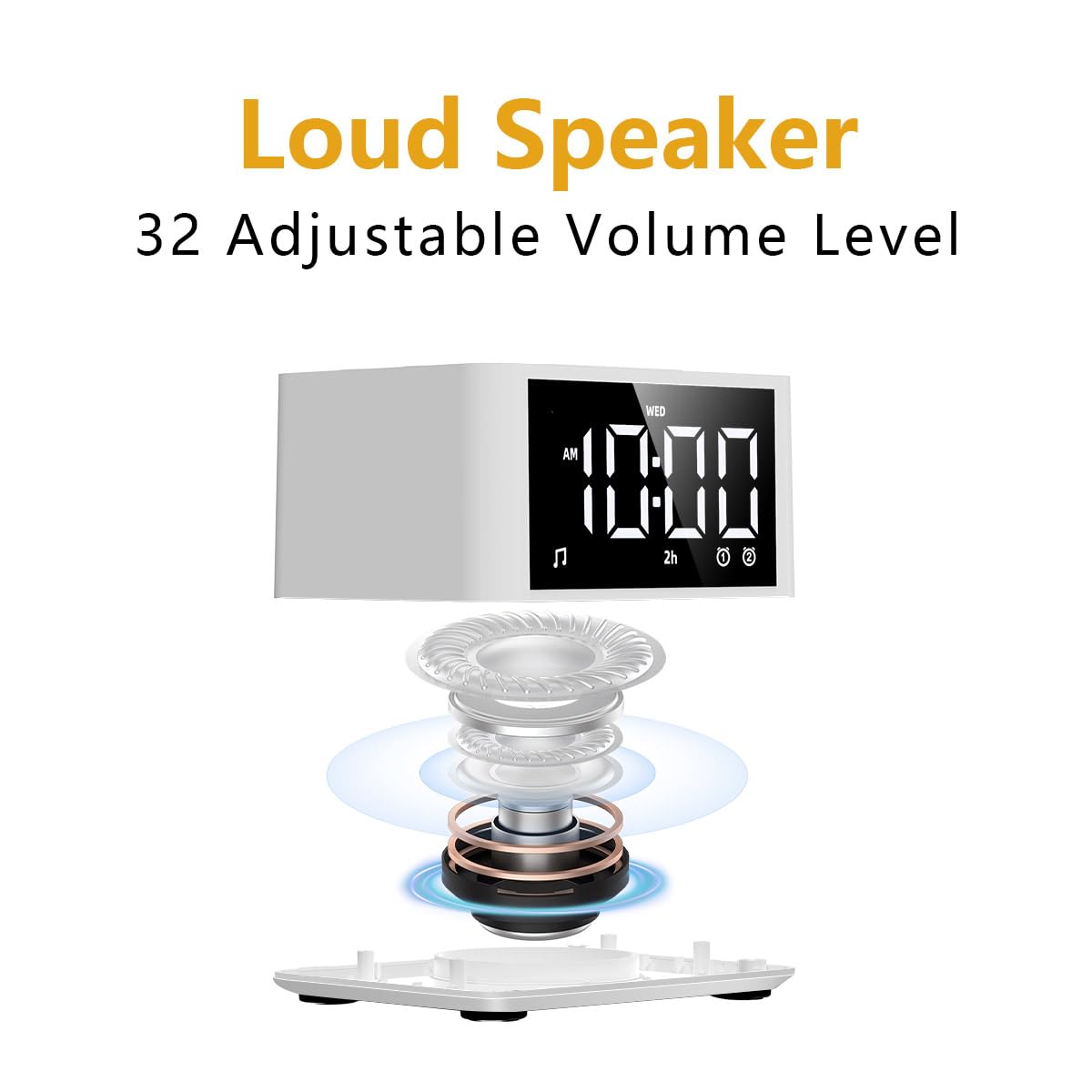 Loud Speaker  
32 Adjustable Volume Level