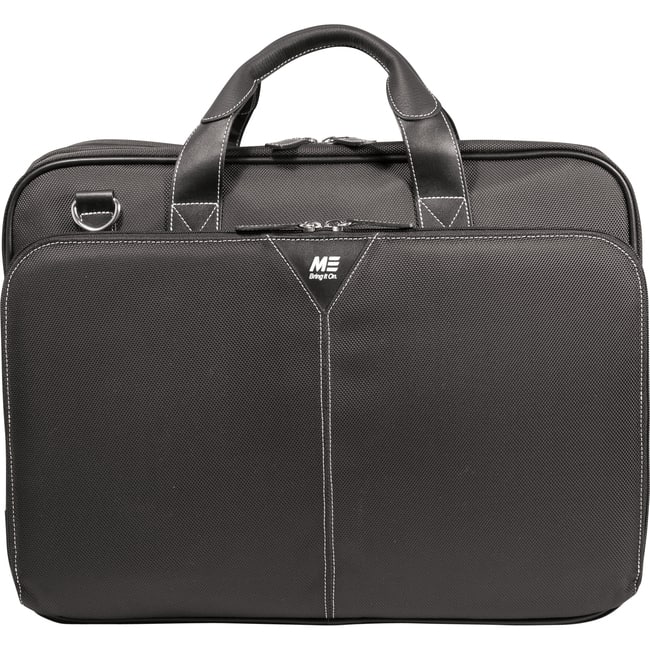 Mobile Edge - Premium Nylon Laptop Briefcase - Briefcase - Shoulder Strap , Handle , Trolley Strap - 16" Screen Support - Black