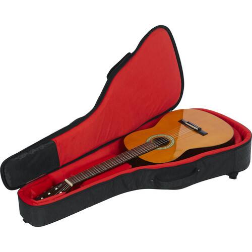 Alt View 1. Gator - Transit Series Resonator and Classical Guitar Gig Bag with Rigid Internal Frame and Weather-Resistant Exterior - Charcoal Black.