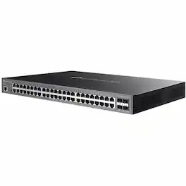 TP-Link - Omada SG3452XMPP Ethernet Switch - 48 Ports - Manageable - Gigabit Ethernet - 10/100/1000Base-T, 10GBase-X - 3 - Unknown