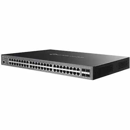 Front. TP-Link - TP-Link Omada SG3452XMPP Ethernet Switch - 48 Ports - Manageable - Gigabit Ethernet - 10/100/1000Base-T, 10GBase-X - 3 - Unknown.