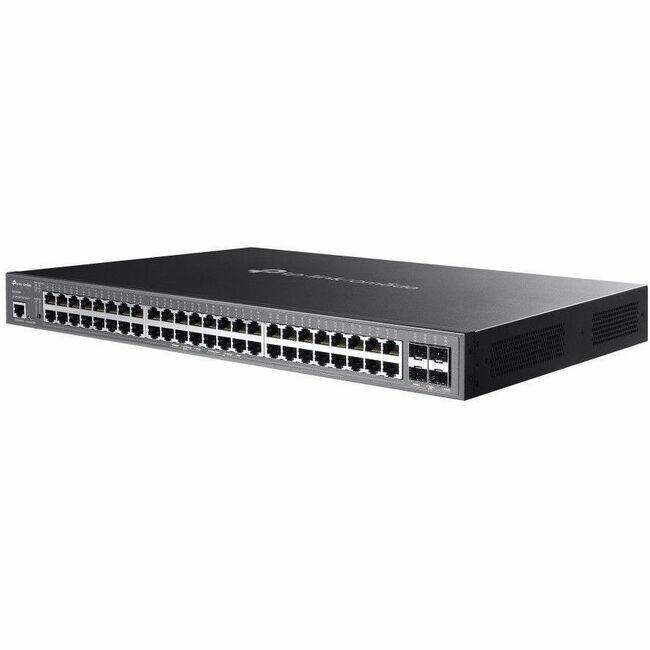 Front. TP-Link - TP-Link Omada SG3452XMPP Ethernet Switch - 48 Ports - Manageable - Gigabit Ethernet - 10/100/1000Base-T, 10GBase-X - 3 - Unknown.