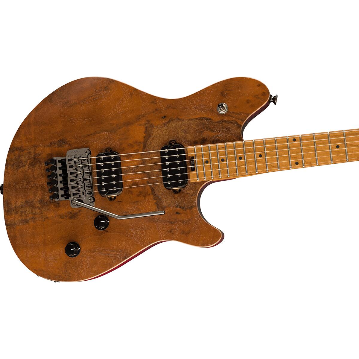 Alt View 2. EVH - EVH Wolfgang Standard Exotic Electric Guitar, Natural, Black Walnut Top.
