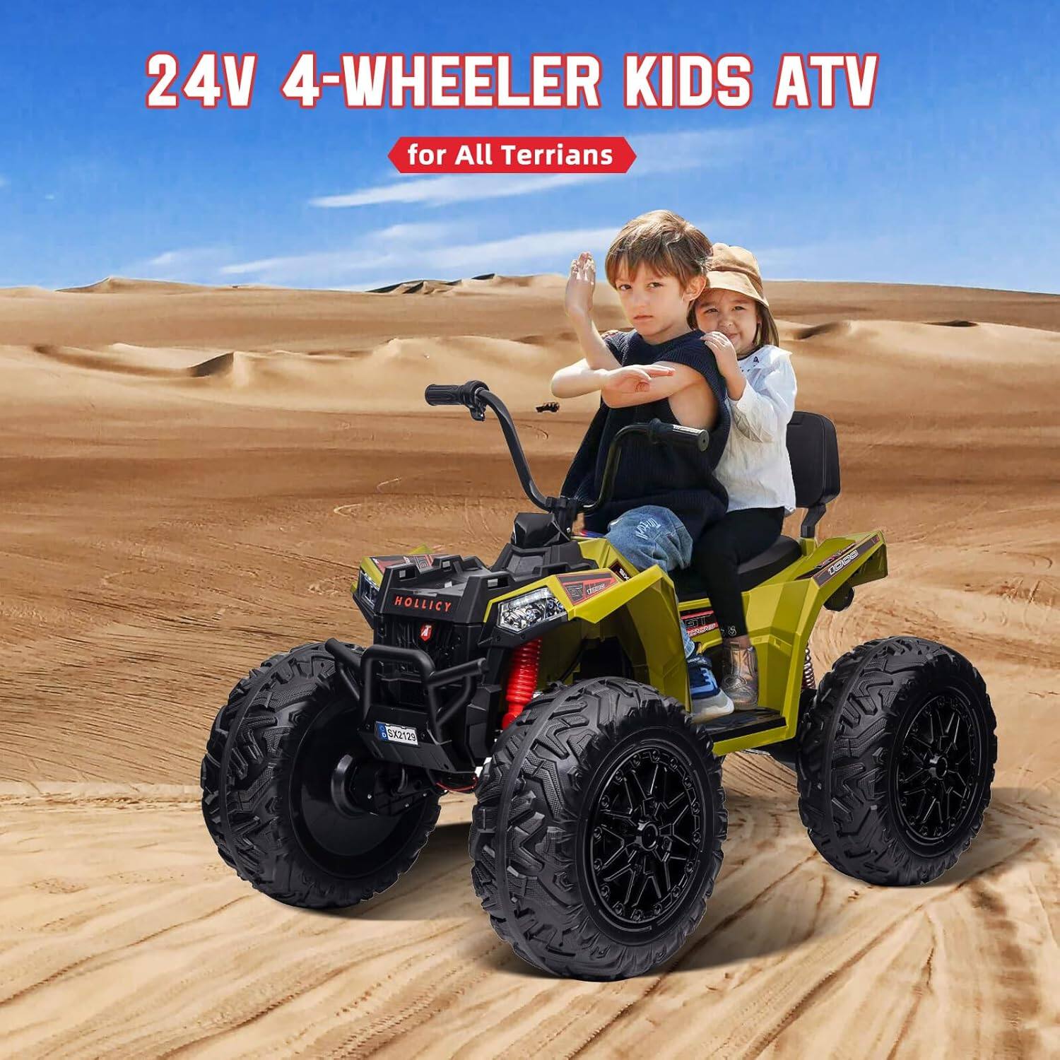 24V 4-WHEELER KIDS ATV for All Terrains  
HOLLICY AMMO X2020