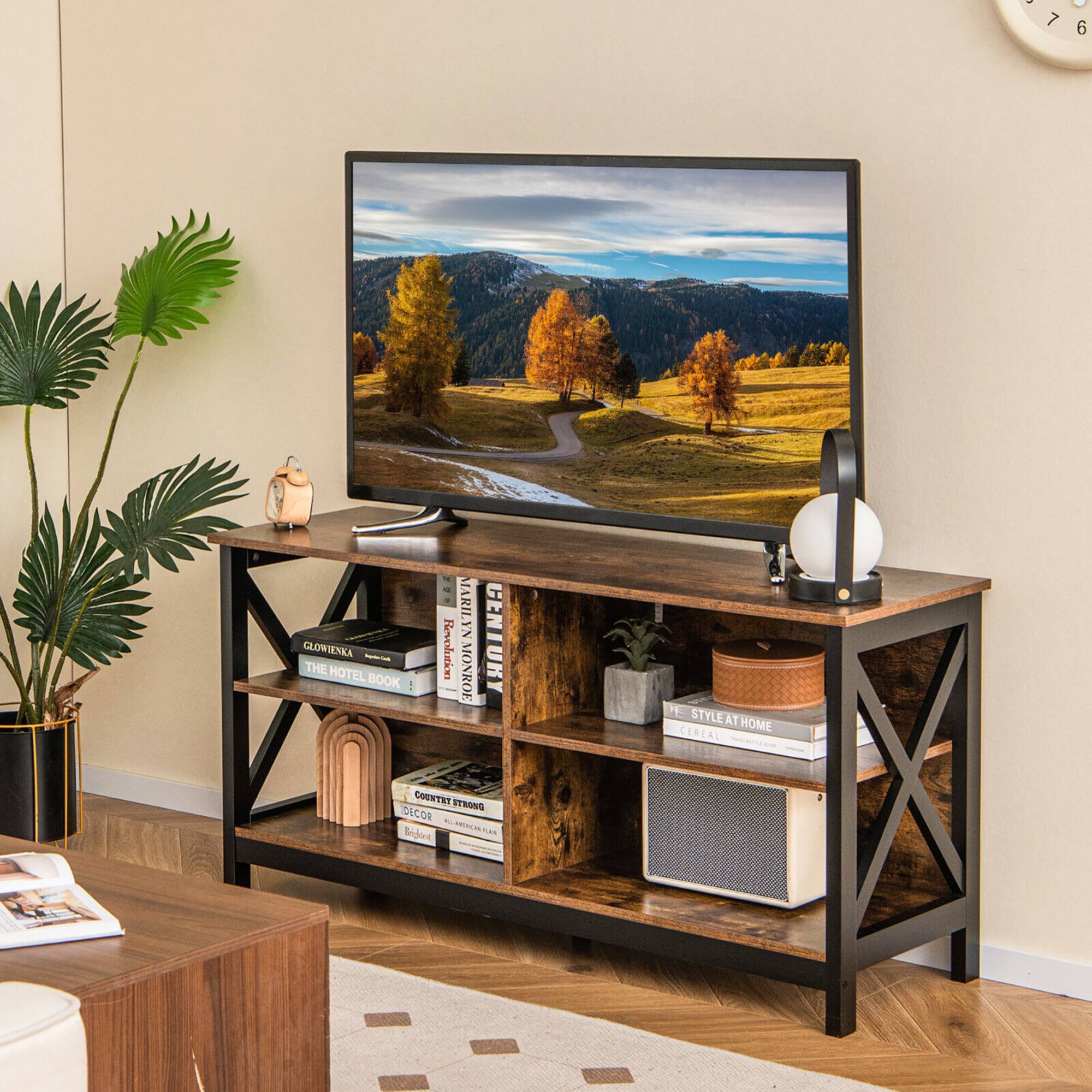 Costway TV Stand for TVs up to 55'' Entertainment Center w/ Storage