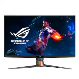 ASUS - Refurbished Excellent - ROG Swift PG32UQ- 32” 4K HDR UHD (3840x2160) G-SYNC Gaming Monitor - Black