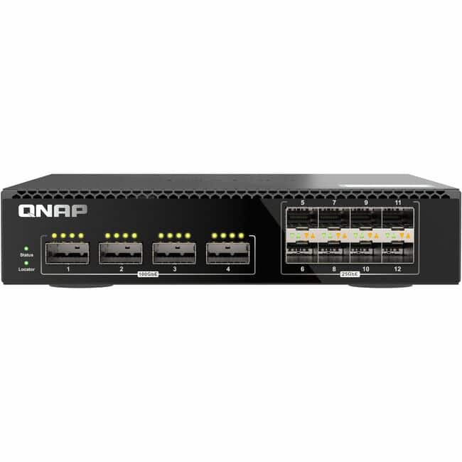 QNAP - QSW-M7308R-4X Ethernet Switch - Manageable - 25 Gigabit Ethernet, 100 Gigabit Ethernet - 25GBase-X, 100GBase-X - 2 - Unknown