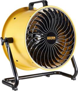 Akoasm - 16" Turbo Shop Floor Fan 2800 CFM, High-Velocity Air Circulator, 3-Speed 1/4 HP Motor, Wall Mountable