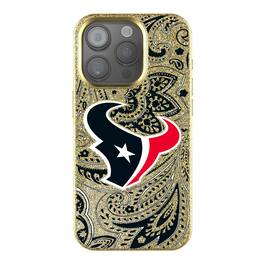 Keyscaper - NFL - Houston Texans - Paisley Bling iPhone Case - 14 Plus - Gold