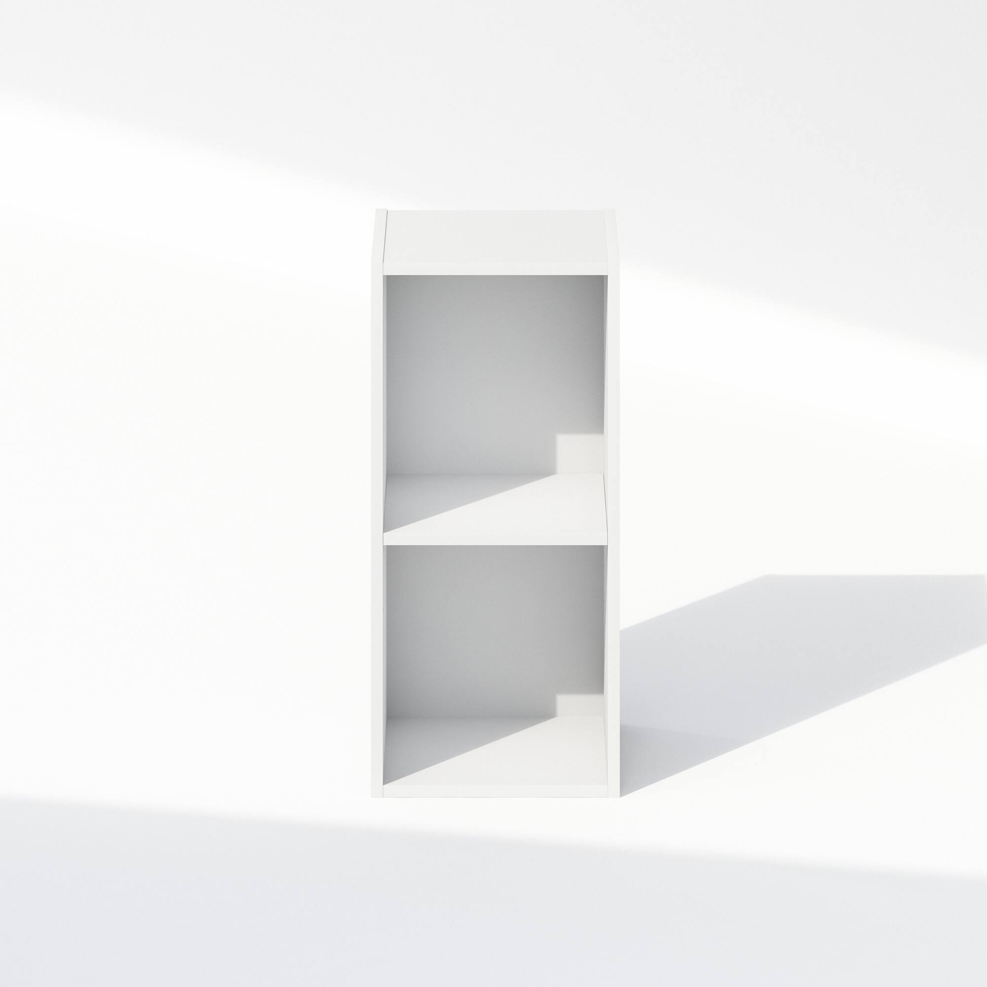 Alt View 2. Furinno - Reed 2-Tier Multipurpose Clothing & Closet Storage Organizer Shelf, 10-Inch Width - White.