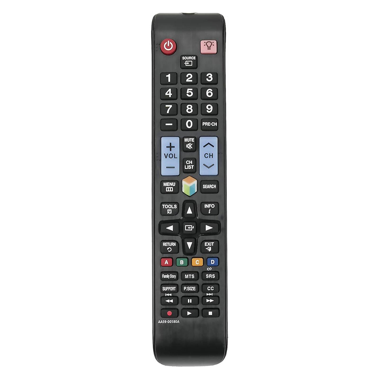 WINFLIKE - Replacement Remote Control AA59-00580A sub AA59-00579A fit for Samsung TV UN60ES6100FXZA UN32EH5300F - Black