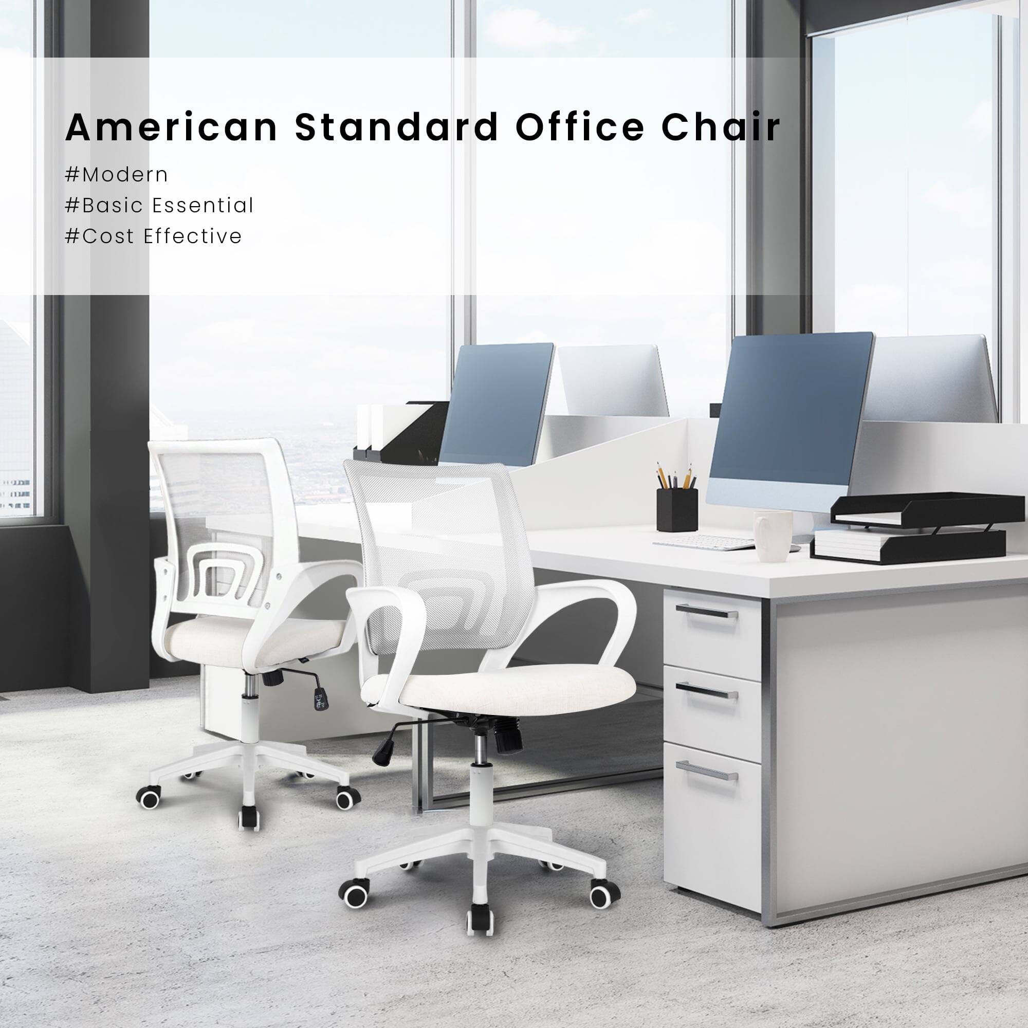 American Standard Office Chair  
#Modern  
#Basic Essential  
#Cost Effective